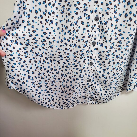 CABI Camilla Sleeveless Button Up Dress Sleeveless Leopard Print Women's Medium - Picture 6 of 14